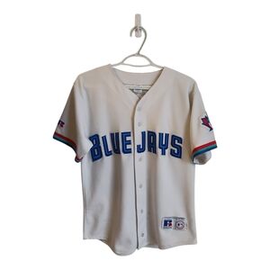 Vintage 90s Russell Athletic Toronto Blue Jays Baseball Jersey Medium Sportswear